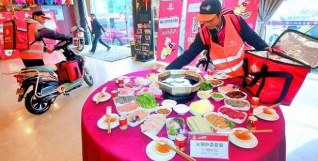 懶人經濟下，火鍋上門服務火爆全城