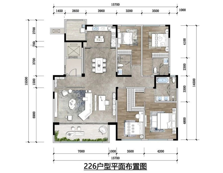 融創(chuàng)國(guó)賓雅集戶型圖