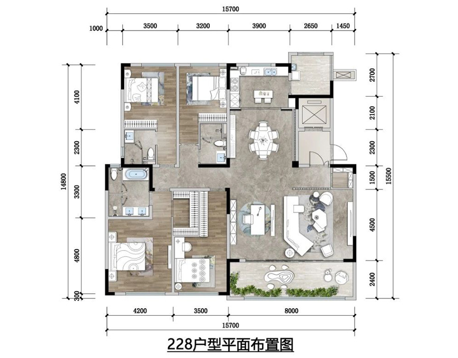 融創(chuàng)國(guó)賓雅集戶型圖