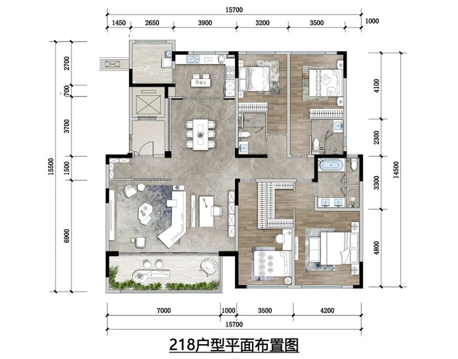融創(chuàng)國(guó)賓雅集戶型圖