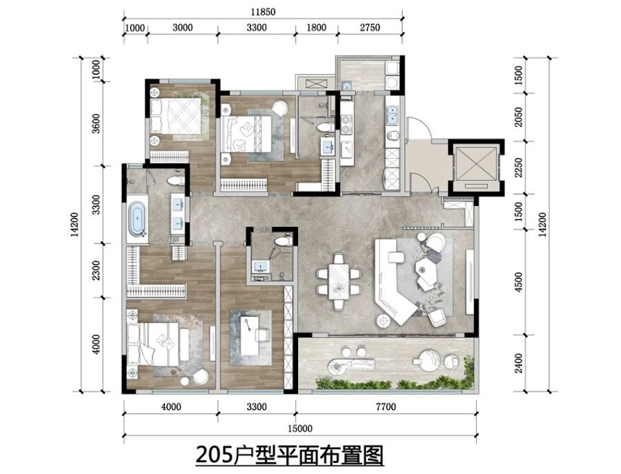 融創(chuàng)國(guó)賓雅集戶型圖
